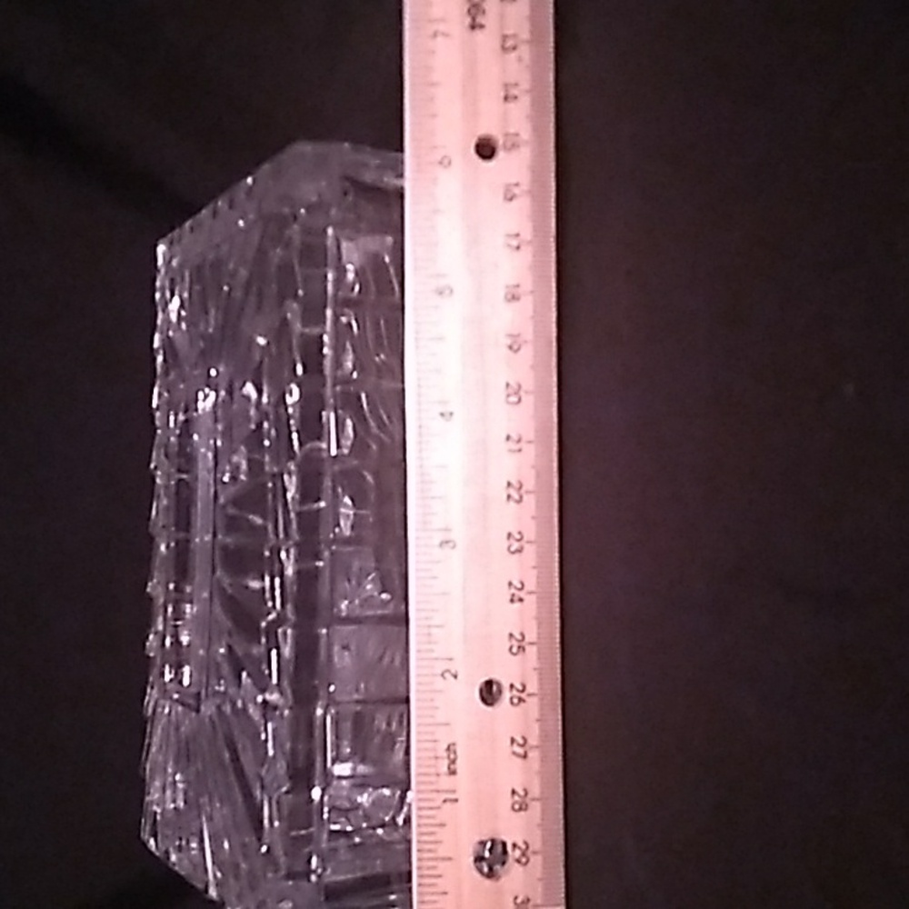 Vintage Art Deco Style Crystal Trinket Dish (B2) - Picture 3 of 8